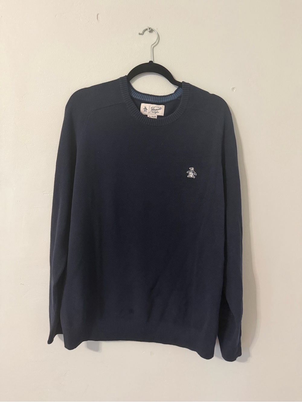 Original Penguin Navy Blue Crewneck Pullover Sweater